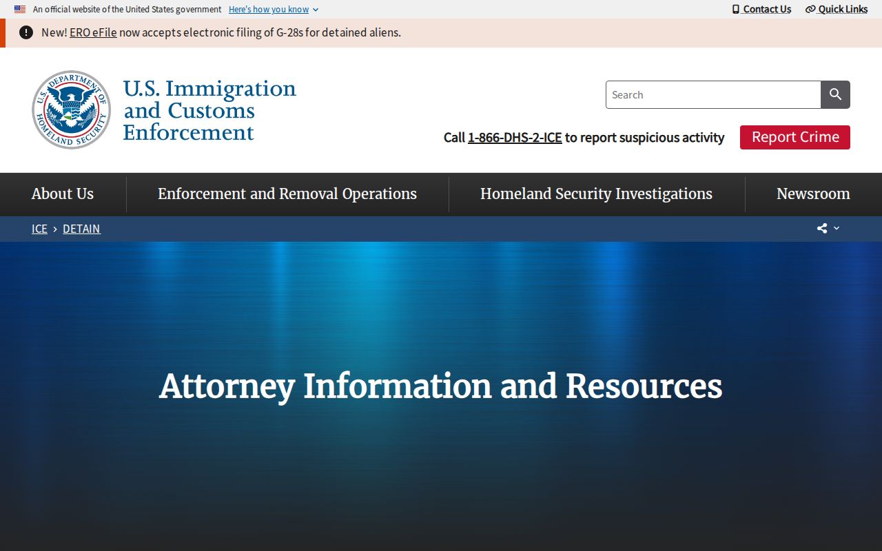 ICE ODLS and ERO release guidance for Cherokee County Kansas